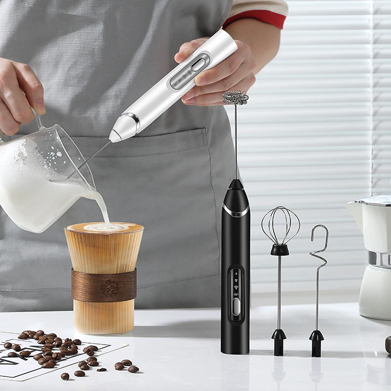 2025 جديد شعبي محمول شحن قوي frother الحليب frother القهوة النمام خلاط لاسلكي محمول