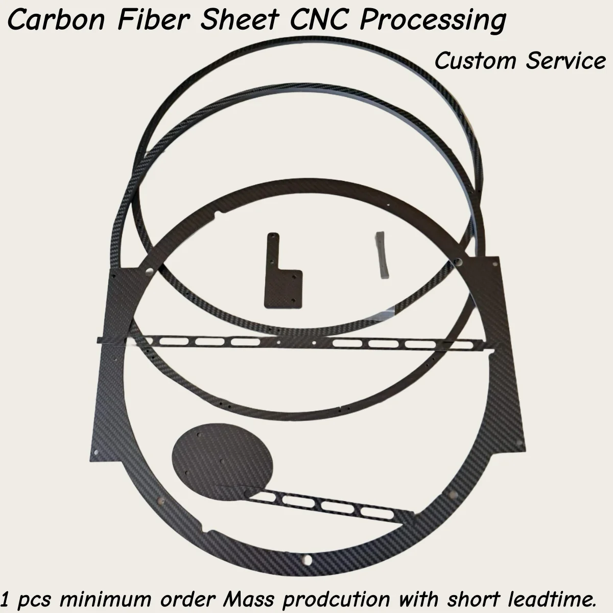 

Customized Carbon Fiber Sheet Plate Cutting Processing RC Airplane Drone T700 T300 Twill Matte Glossy Plain Finish CNC Machining