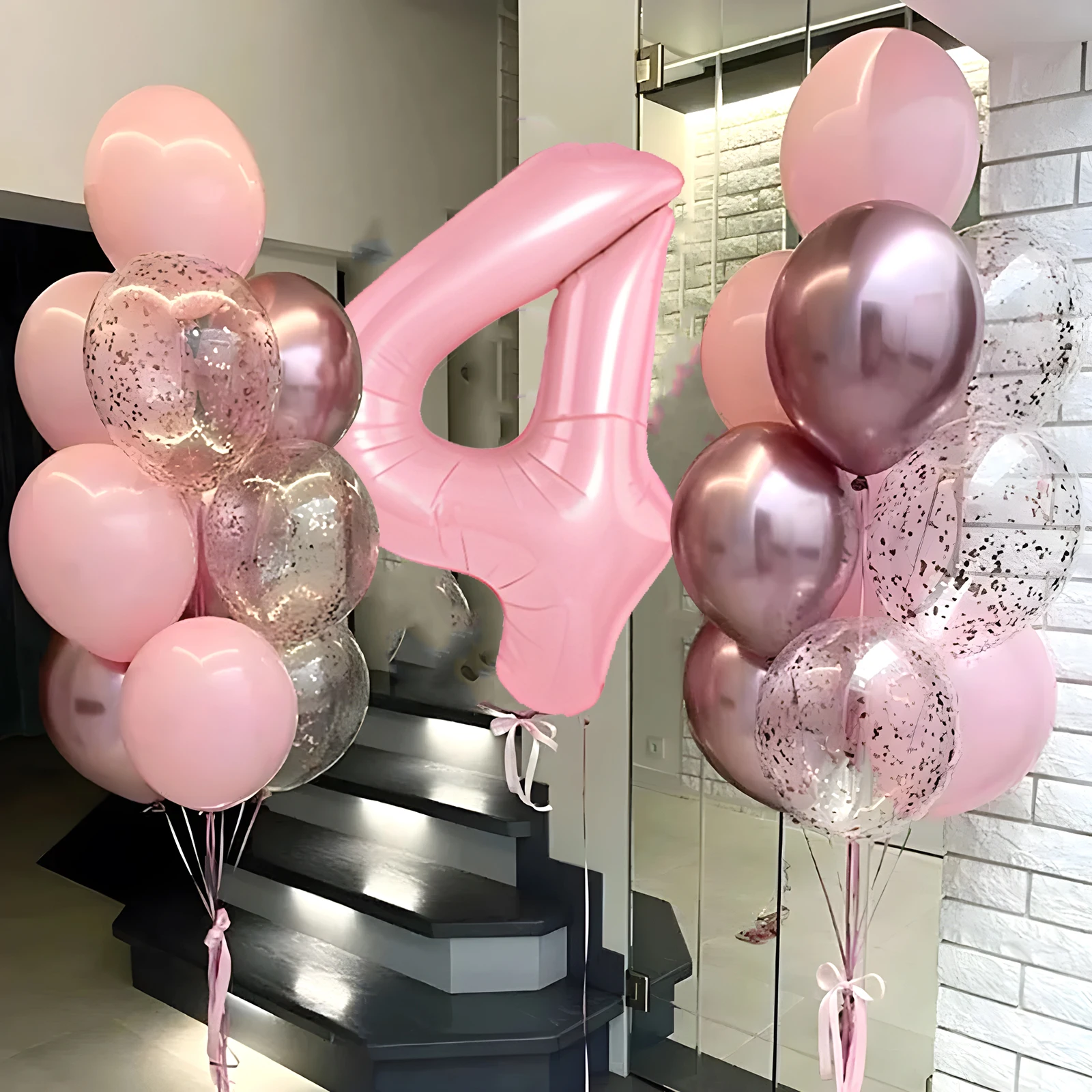 21pcs Pink 32inch Number Foil - Wedding Day Supply Kit 评论和价格