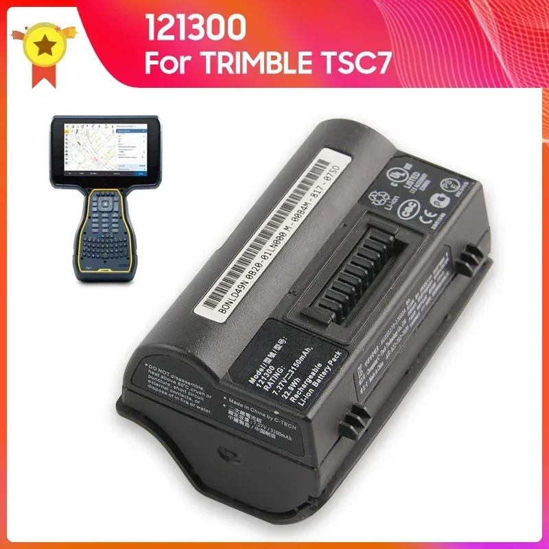 Replacement Battery 121300 For TRIMBLE TSC7 822-702-7600 High Quality Batteries 3150mAh