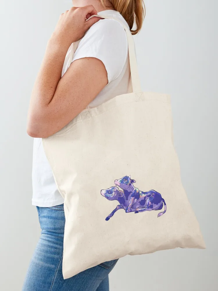 

Two Headed Calf (purple) Tote Bag tote bag canvas woman shopping bag Large bags for women Beach