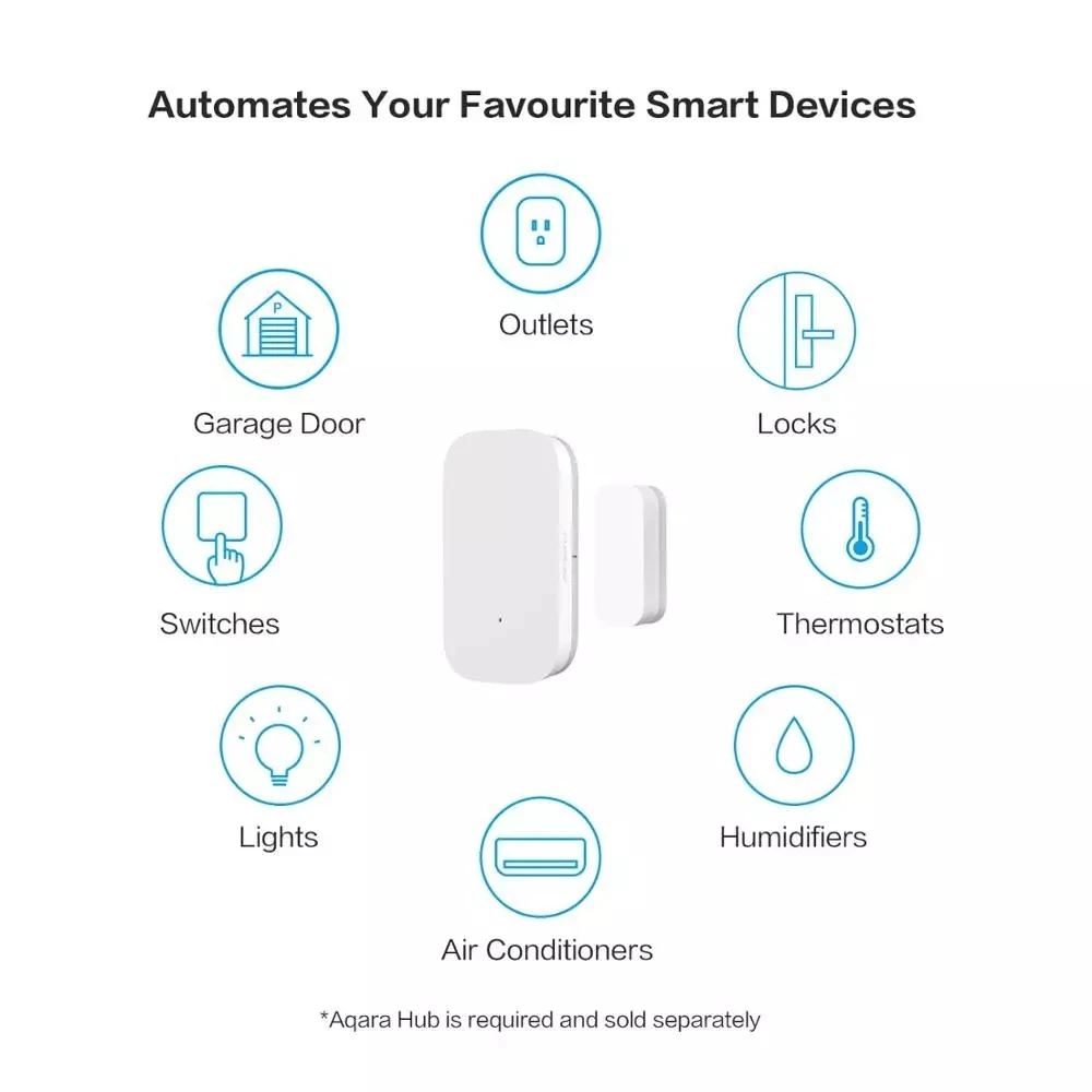 Sensore porta e finestra Aqara originale connessione Wireless ZigBee allarme collegamento casa intelligente funziona con l\'app Xiaomi Mi Home Homekit