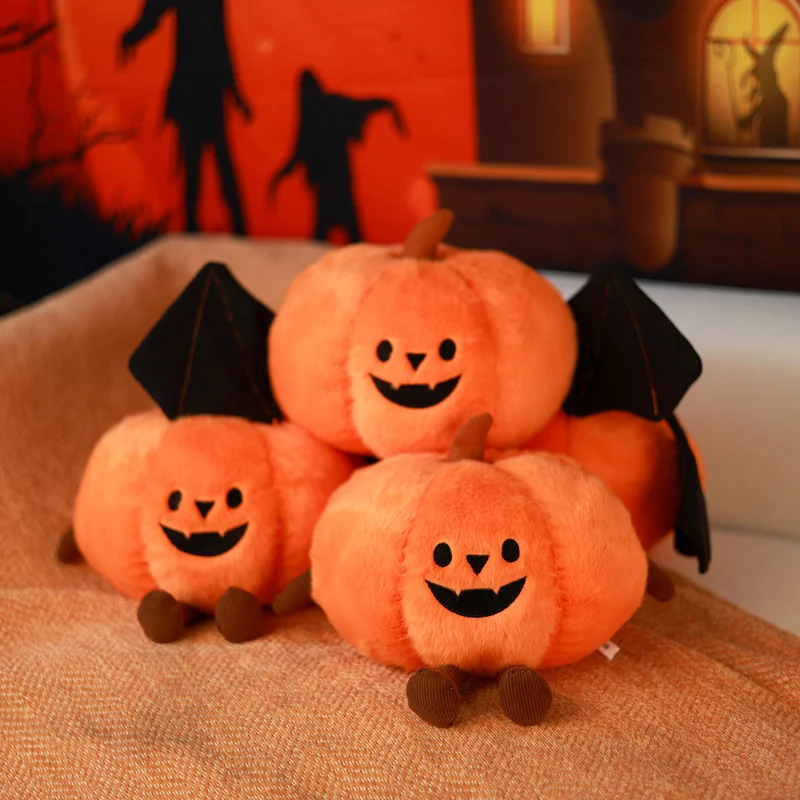 20 cm Halloween Pompoen Knuffel Gevuld Insteekende Schattige Pop Vleermuis Pompoen Tricking Pops Festival Geschenken