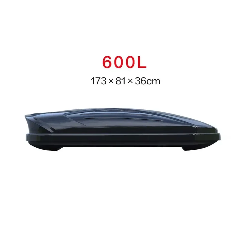 600L Hard Plastic Roof Box Ultra Thin Car Top Cargo Carrier Trunk Storage Container Universal Fit for SUV Sedan Vehicle