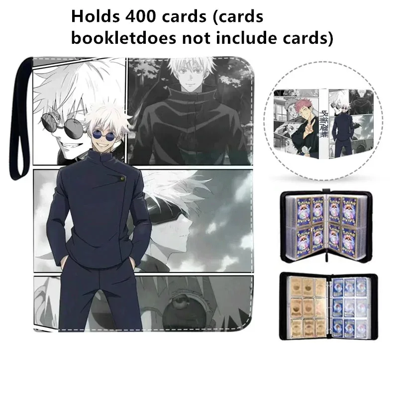 400pcs/900pcs Card Album Book Anime Jujutsu Kaisen Collection Card Zipper Game Cards Binder Holder kids Gift