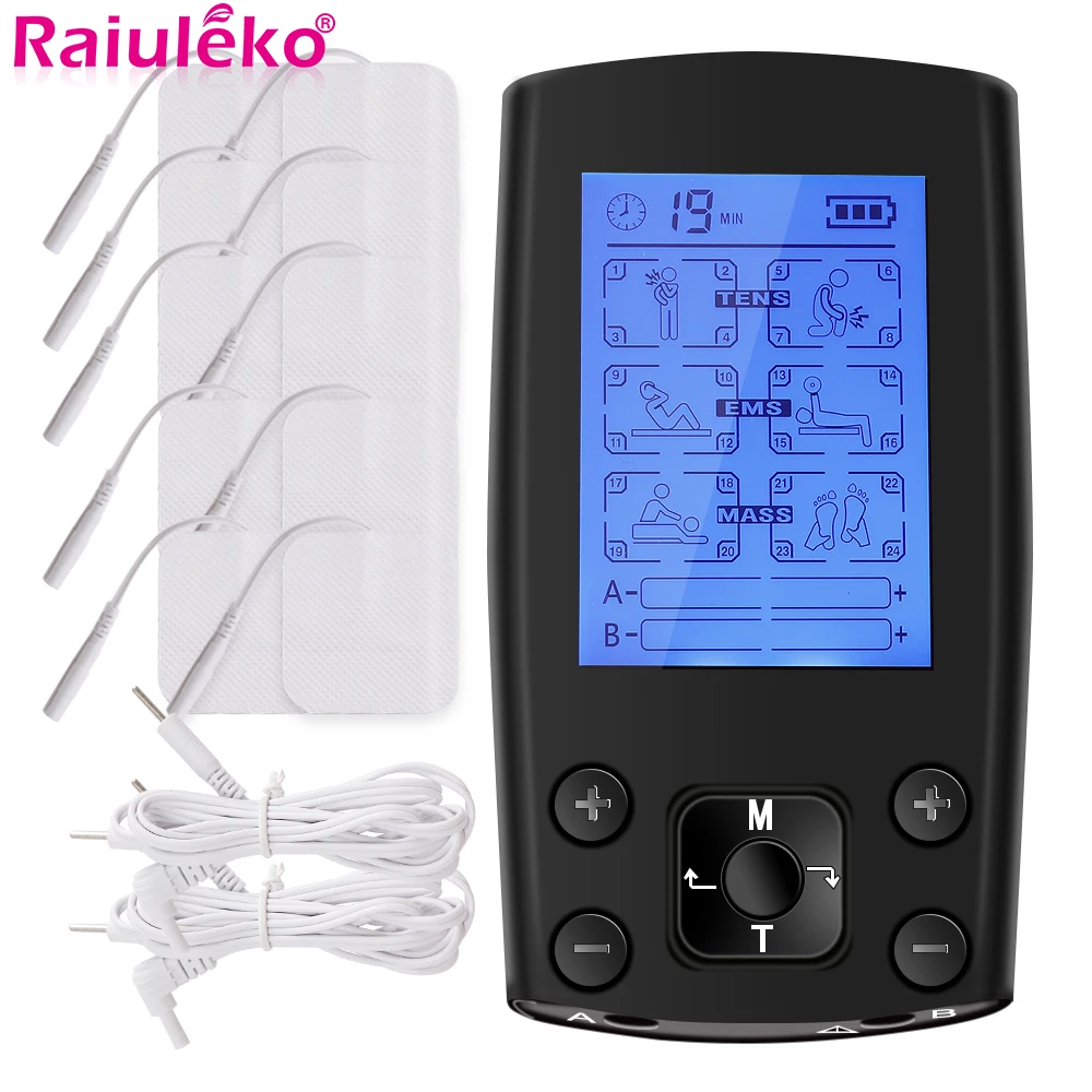 

TENS Machine Low Frequency Therapy Device Muscle Stimulator Physiotherapy Microcurrent Massager Pain Relief Health Care