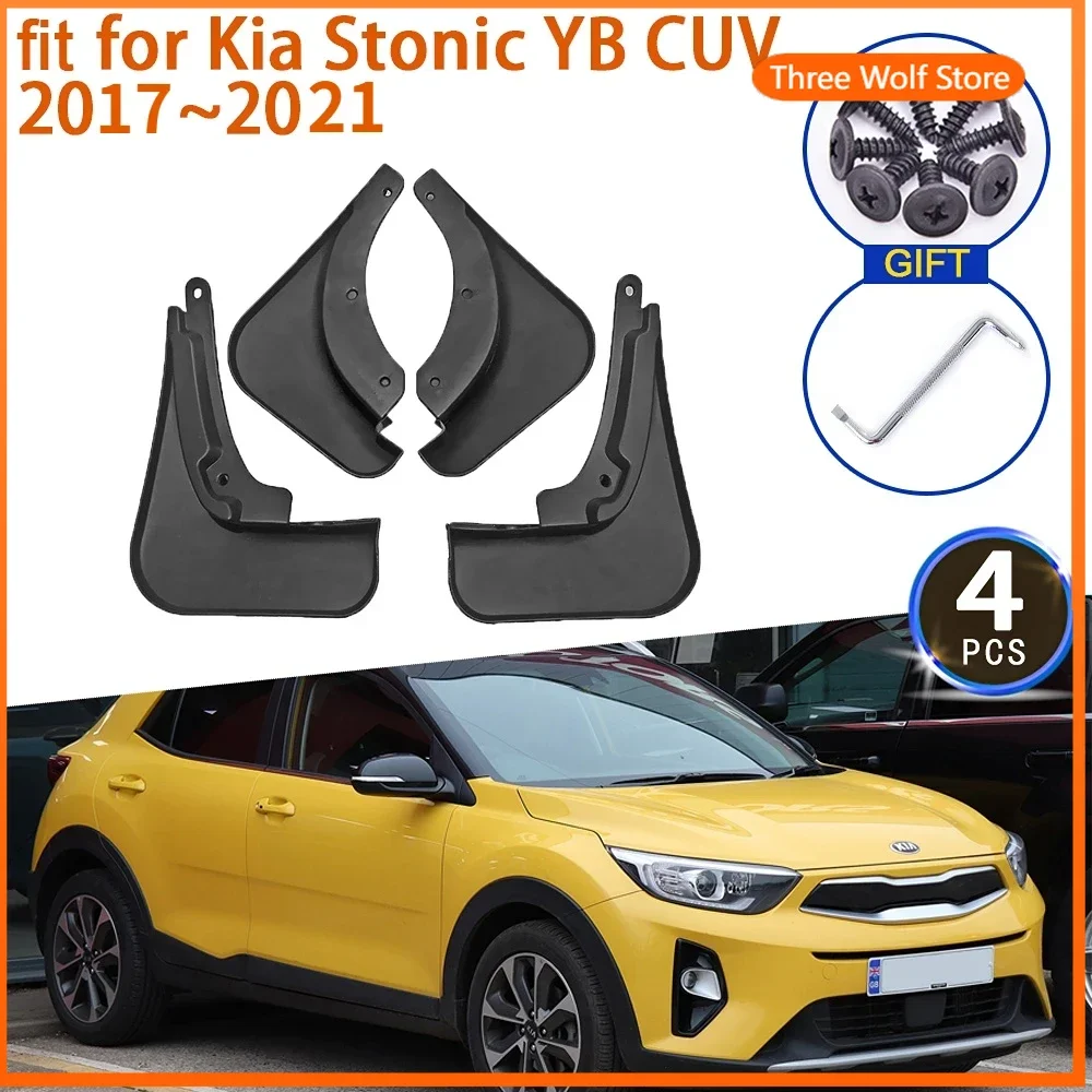 

Брызговики для Kia Stonic YB CUV 2017 ~ 2021 2018, аксессуары, брызговики, передние и задние колеса, брызговики для крыльев, автомобильные стайлинги