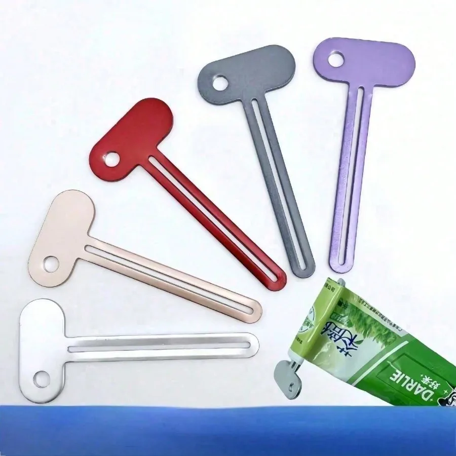 2PCS Random Color Cast Iron Toothpaste Tube Squeezer, Manual Toothpaste Dispenser, Bathroom Accessories Metal Tube Wringer