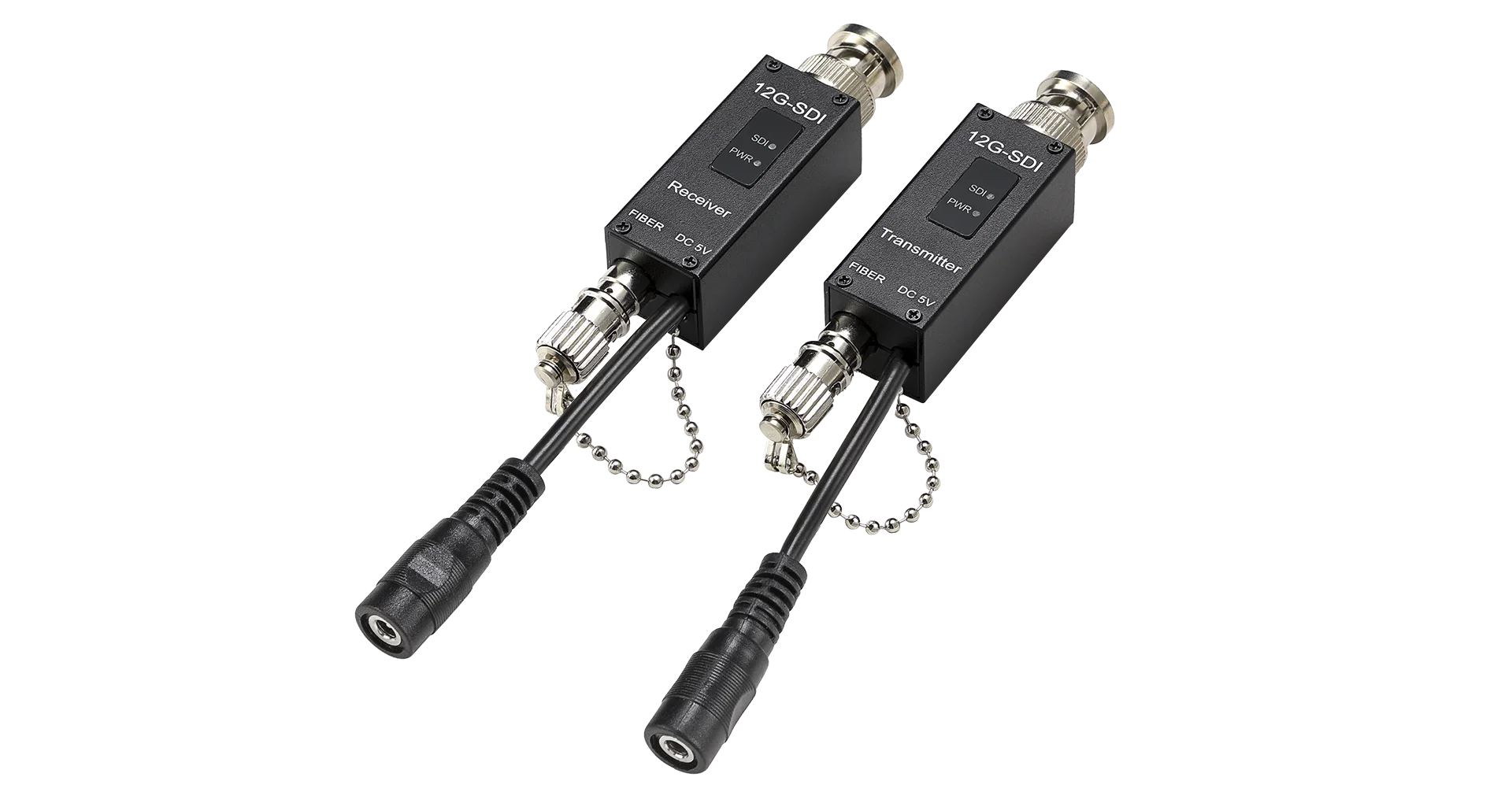 متوفر في المخزون ST Fiber Connector Mini 12G-SDI محول ألياف بصرية فيديو وضع واحد ألياف واحدة