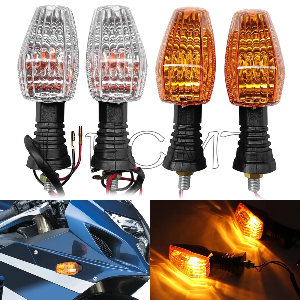 

Front Rear Turn Signal Indicator Lights Fit for Suzuki GSXR1000 2001-2004 GSXR600 SRAD GSXR750 K1 2001-2003 GSX-R 600 750 1000