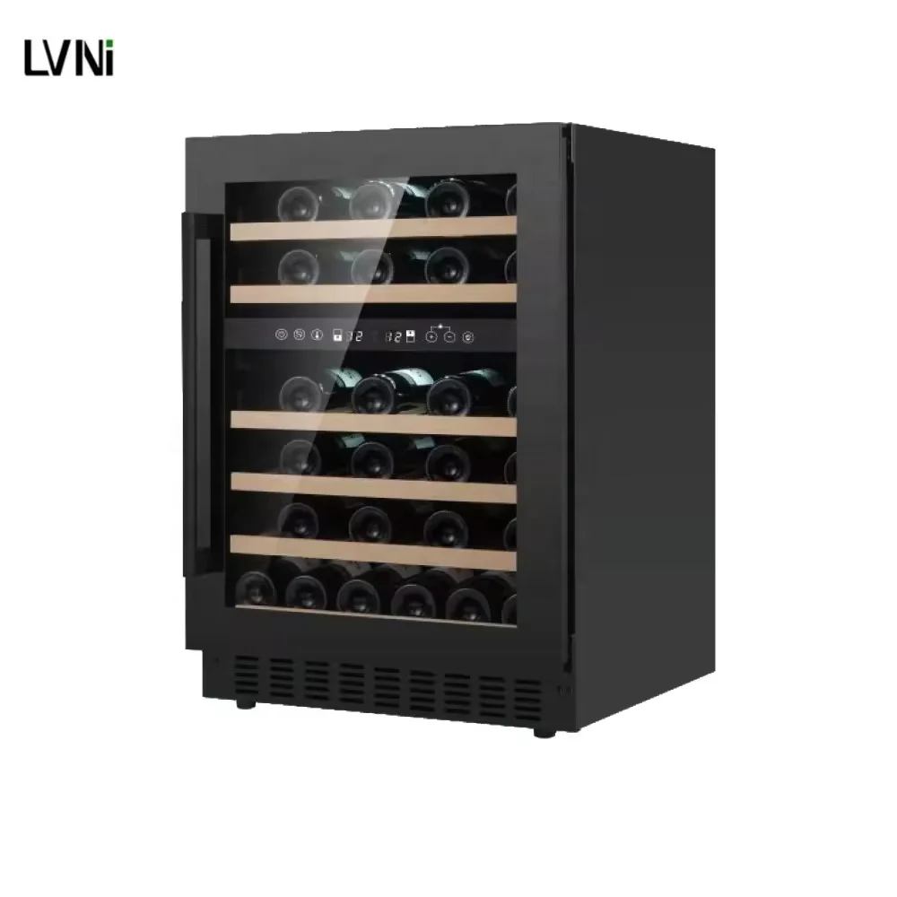 

Hot Sales 46 Bottles Built in Red Wine Fridge Single Zone Under Counter Wine Refrigerator