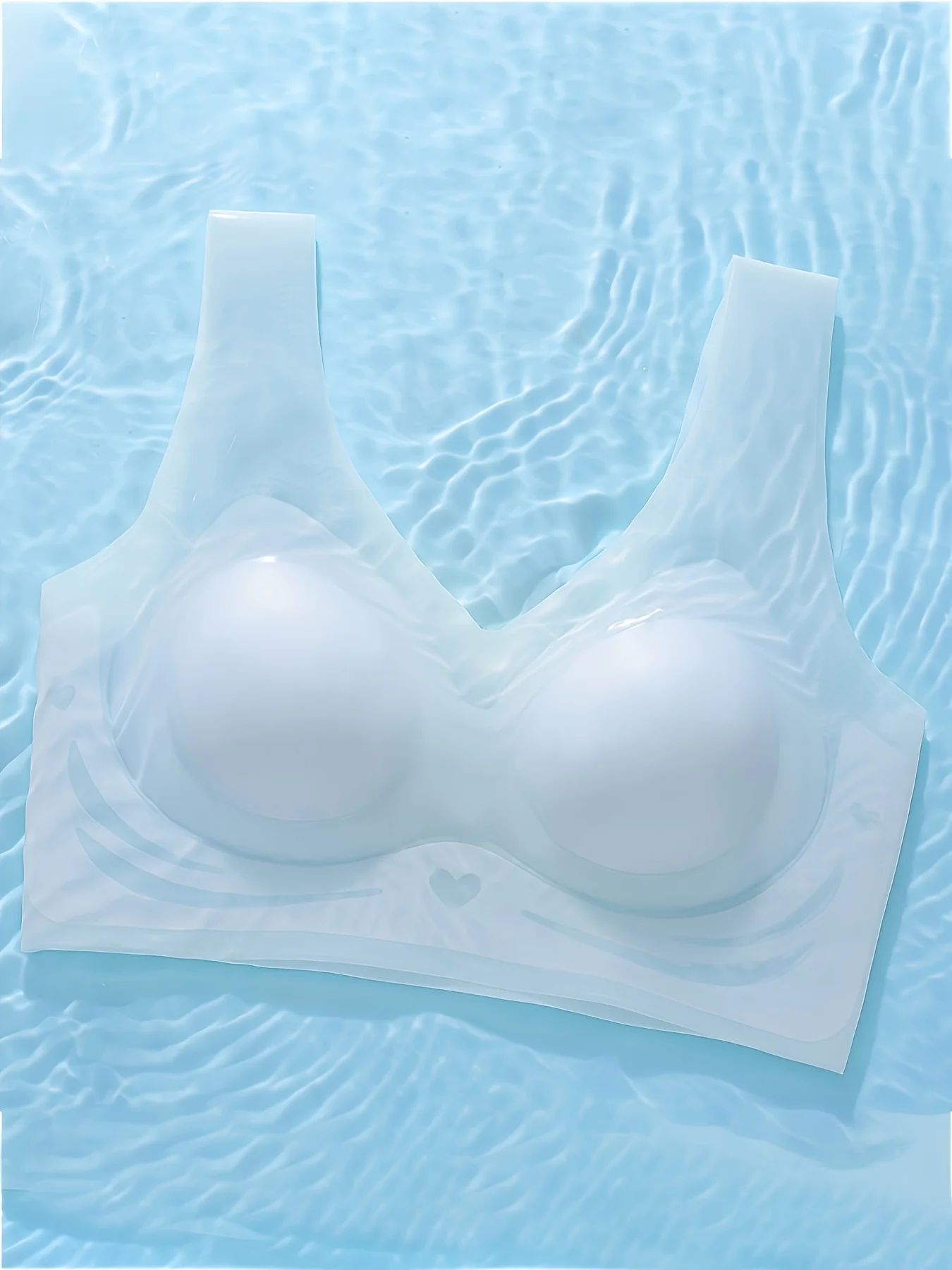 No trace lightweight and beautiful back women's underwear small chest gathering no steel ring text bra big chest showing small s