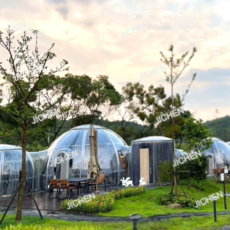 

HS JC Открытый Стеклянный Сферический Звездный Комната Космическая Капсула Отель Палатка Проживание в семье Купол Интернет Ресторан Знаменитостей Стеклянная Солнечная Комната