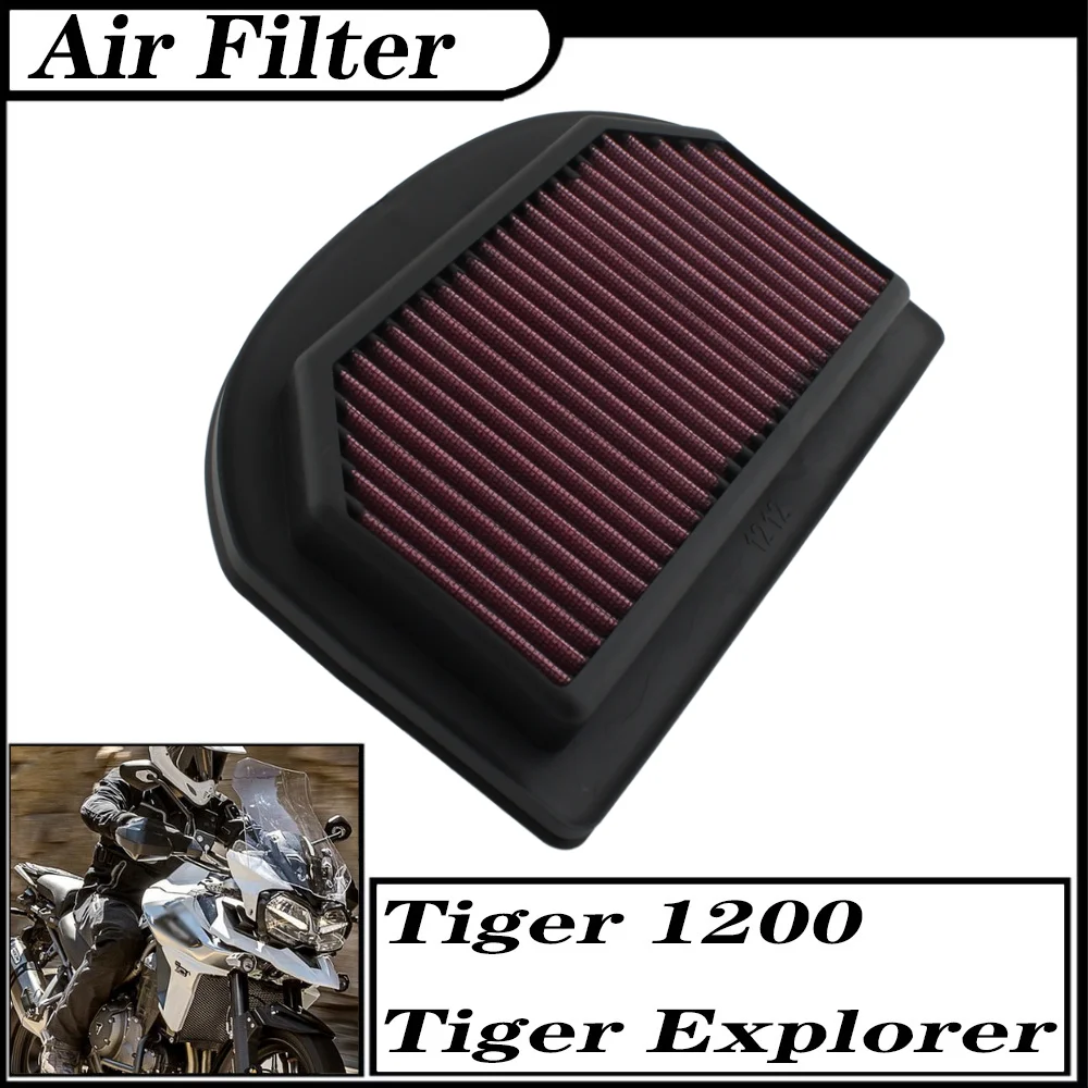 FOR Triumph Tiger 1200  Alpine Edition Desert Edition XCa  XRt  XRx XR  Explorer Air Filter Intake Cleaner Motorcycle Air Filter