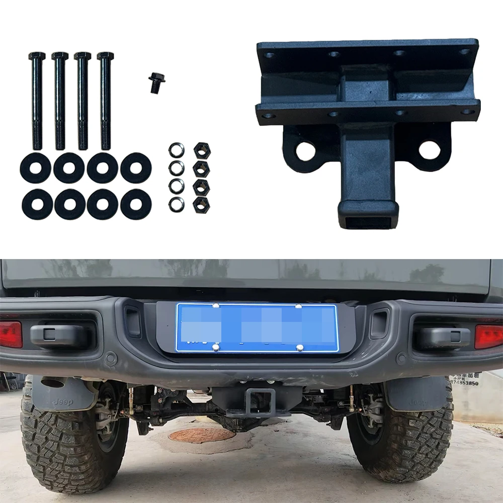 

Hitch Trailer Rear Towing Hook Hitch Steel Receiver Compatible Square Interface 8-Ton Pull For Jeep Gladiator Pickup JT2020+