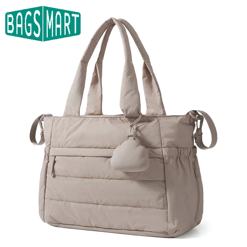 BAGSMART Multifunctional Mommy Bag Large Capacity Nappy Organizer Lightweight Baby Diaper Bags for Mom Mummy Handbags