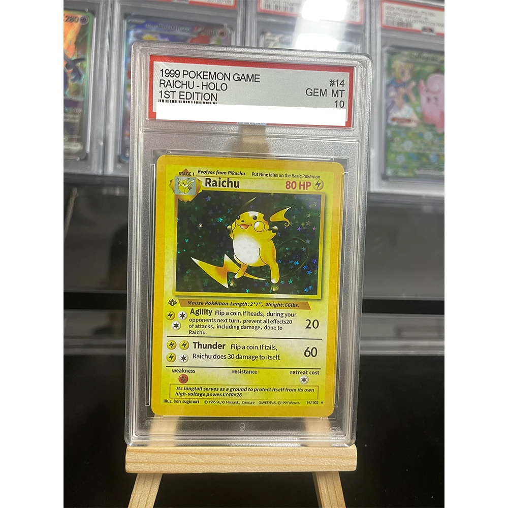POKEMON Jogo de cartas em inglês 1a edição MEWTWO CHARIZARD GYARADOS BLASTOISE HOLO Grau Gem Mint 10 Cartão de coleção