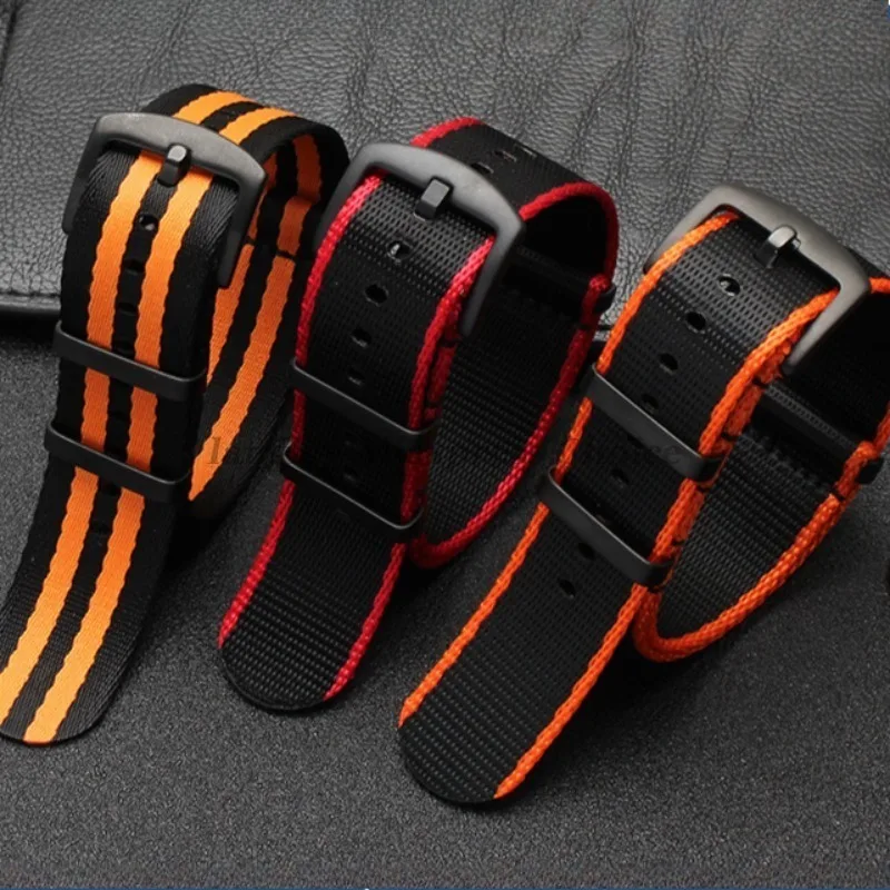 قسط حزام ساعة نيلون 20 مللي متر 22 مللي متر الفرقة العالمي الرجال الرياضة ل أوميغا 007 العسكرية استبدال ل Seiko ل تيودور الرياضة حزام