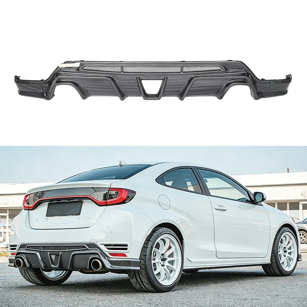 New Arrival DRY Carbon Fiber T Style Rear Bumper Lip Upgrade Bodykit for Gr Yaris Gen 2 Rear Diffuser