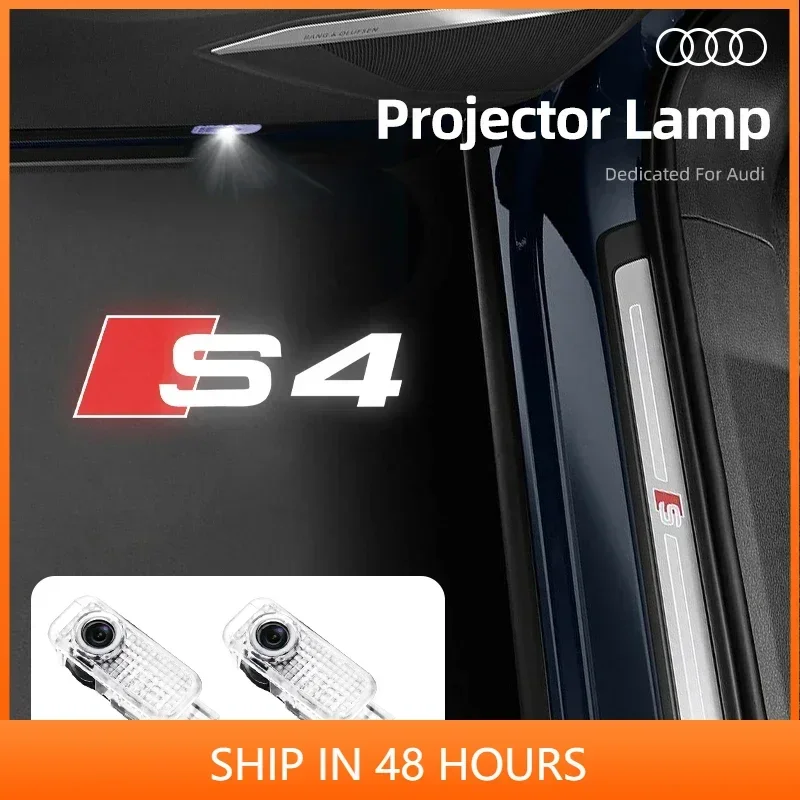 

LED Car Door Light For Audi A1 A4 A6 A7 RS A5 Q3 Q5 Q7 A8 A3 TT Sline Quattro S3 A8 S4 S5 S8 Projector Lamp Door Welcome Light