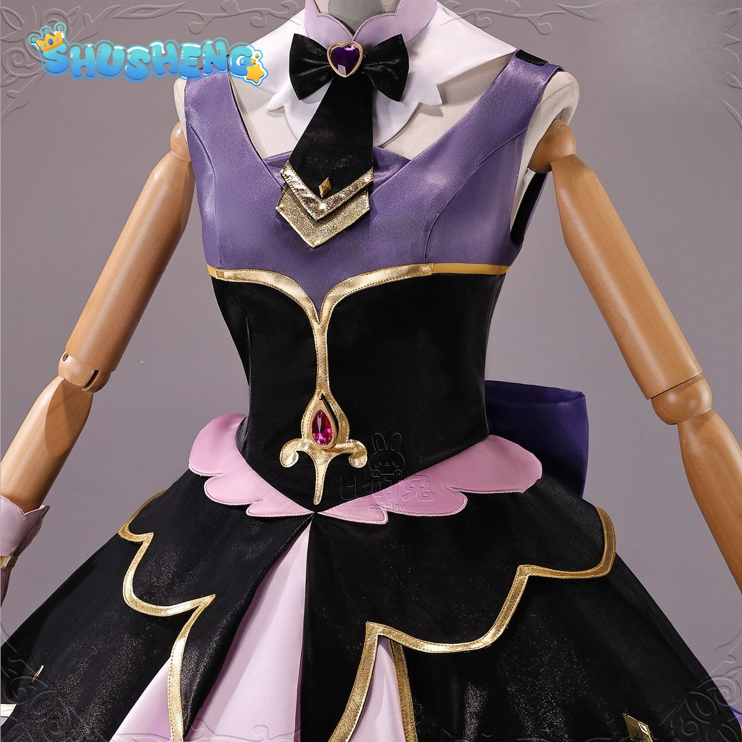 Star Detective Precure ! Moria Ruruka Cosplay Costume Halloween Carnival Women Sweet Lolita Dress Accessories Gloves Socks Suit view 5