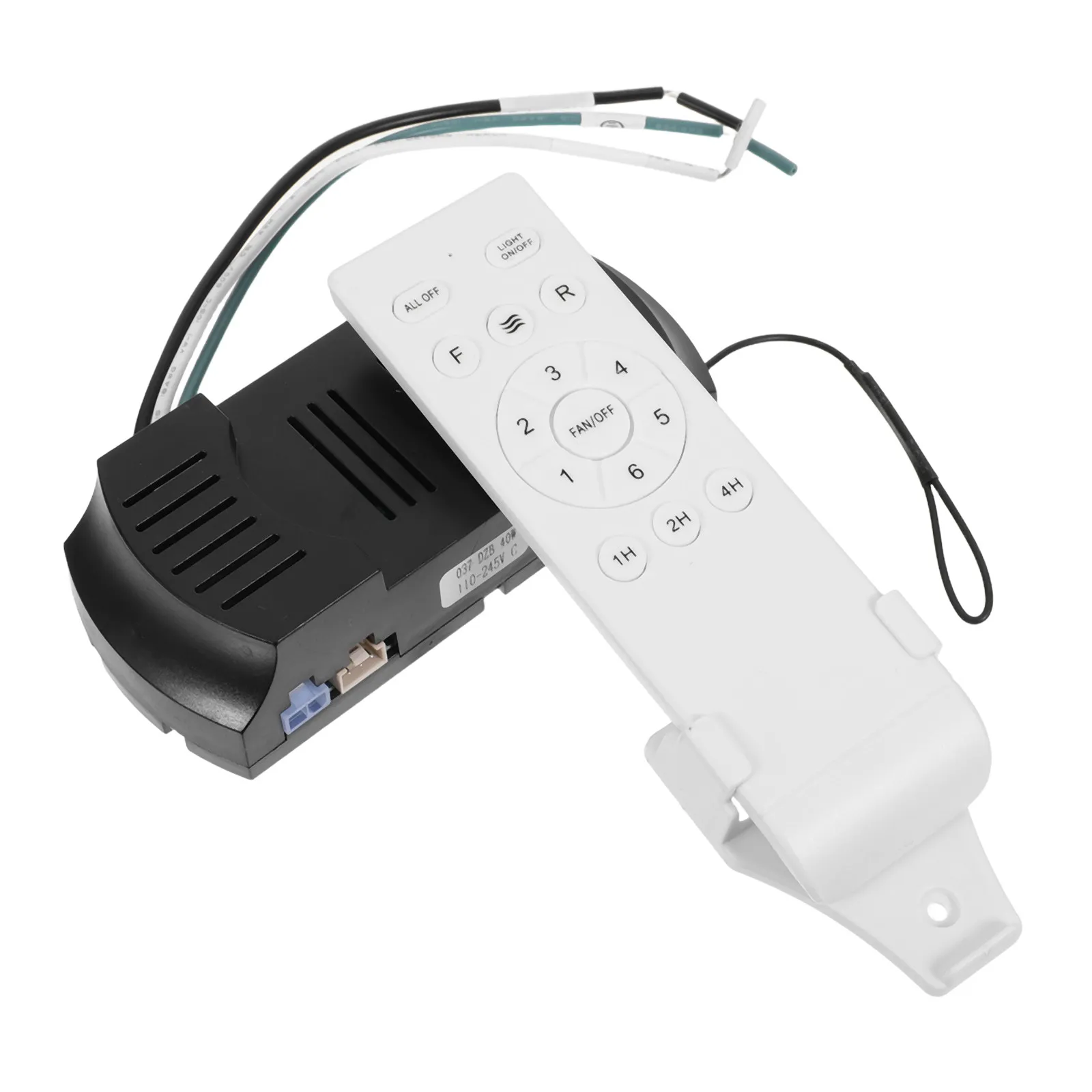 1Set Ceiling Fan Remote Replacement Wireless Controller Dc Motor Fan Lamp Control Kit Light on Off 6 Speed Timing Function 32W