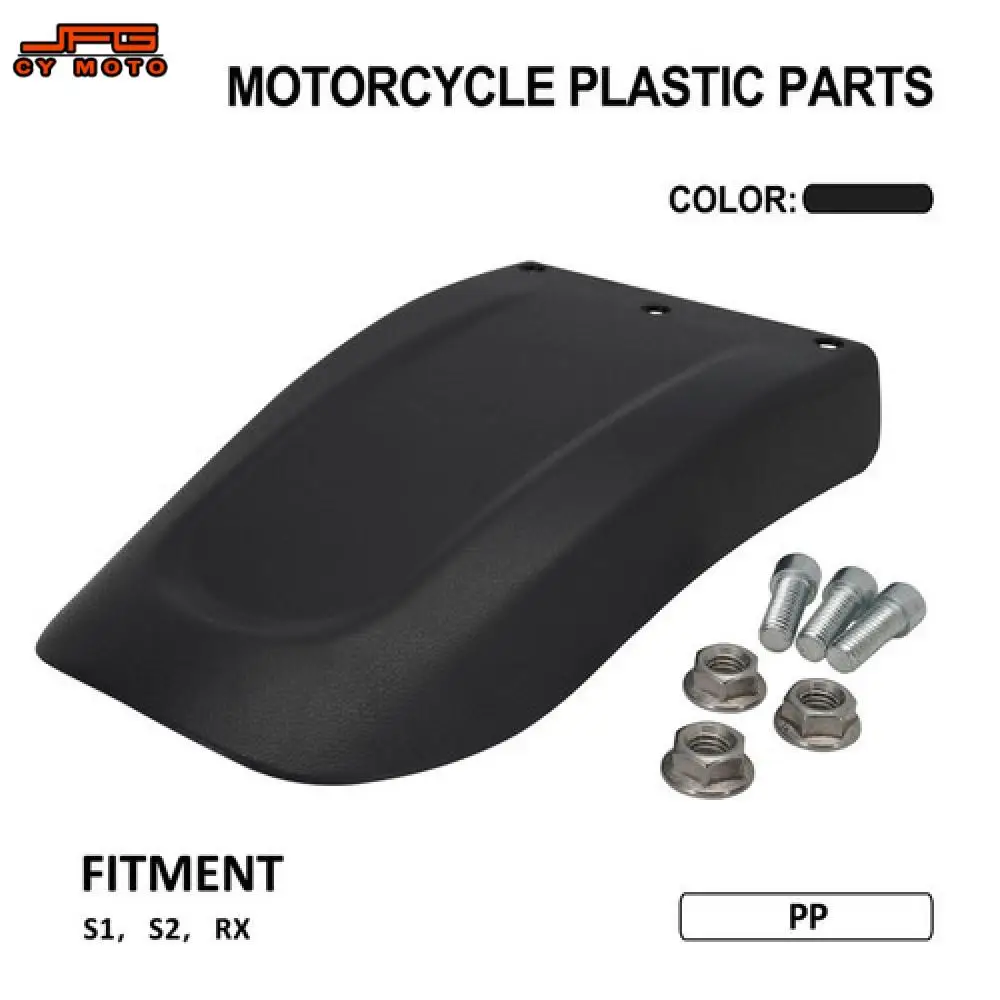 For Super 73 S1 S2 RX Front Fender Electric Dirt Bike Mudguard PP Plastic With Anti-Rust Screws Motorcycles Accessories Off-Road