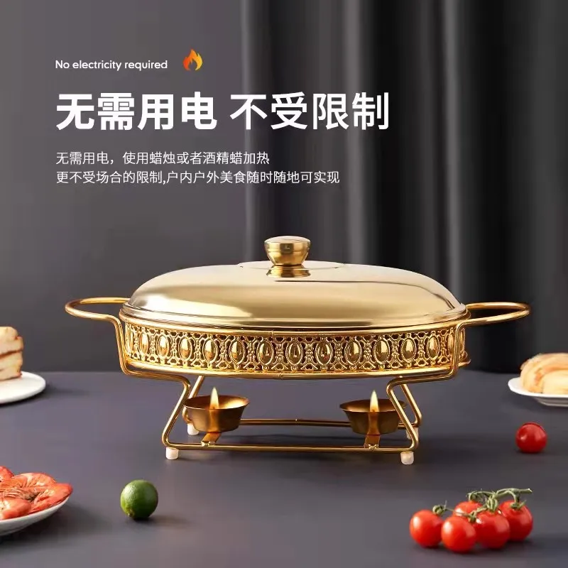 Alcohol stove fish plate Household steamed fish plate Open stove dry pot Special pot