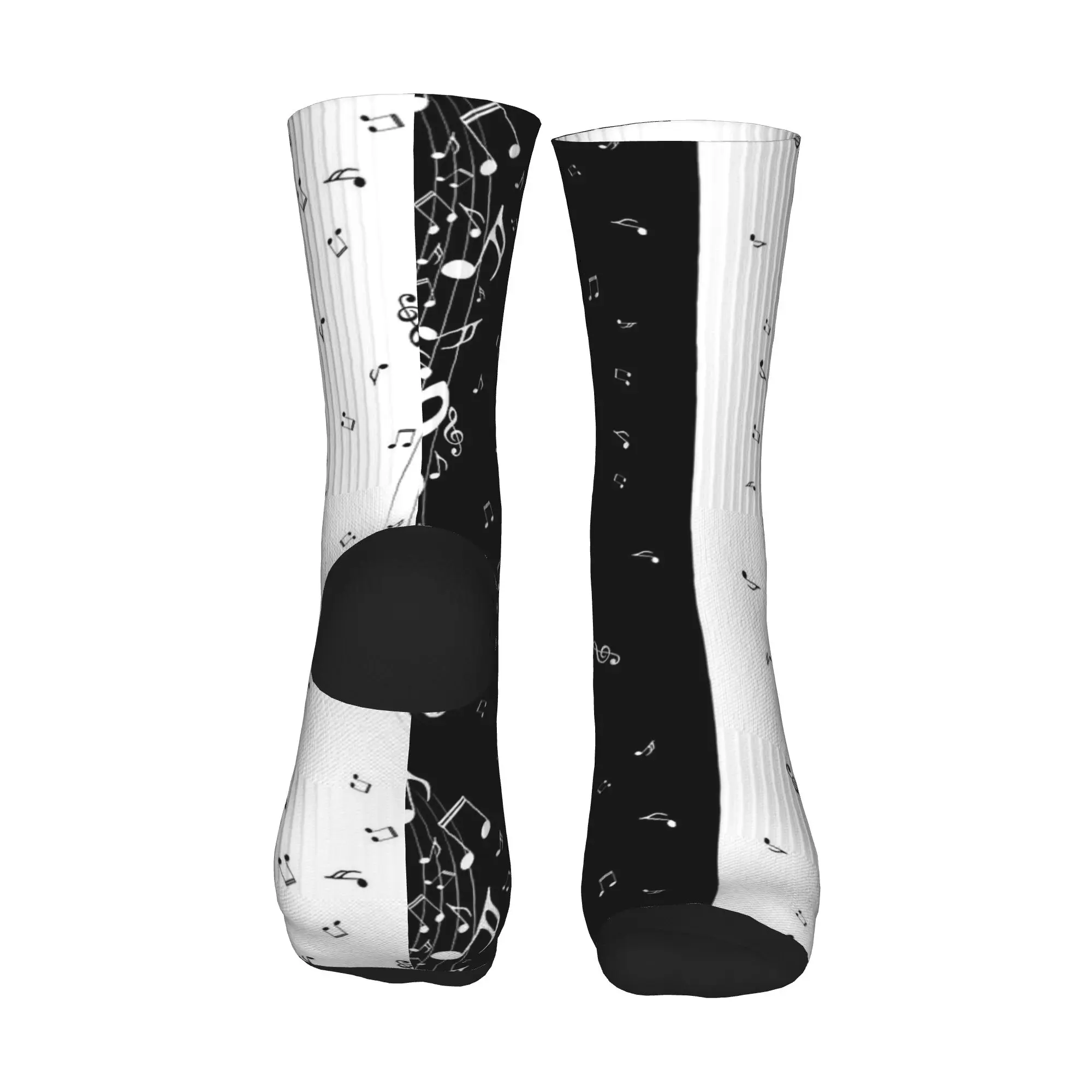 أضيق الحدود مفاتيح البيانو الموسيقى ملاحظات جوارب الرجال الجوارب لينة تنفس الجوارب الموضة الربيع الدراجات المضادة للانزلاق تصميم الجوارب هدية