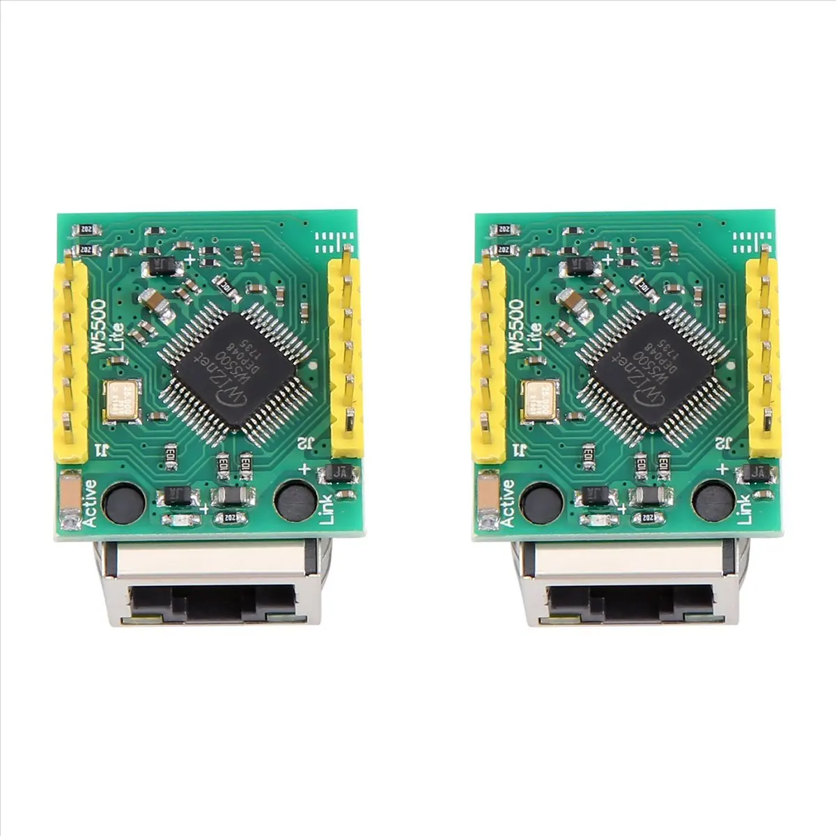AA80 2PCS/LOT -ES1 W5500 Chip New SPI to LAN/ Ethernet Converter IP Mod Module
