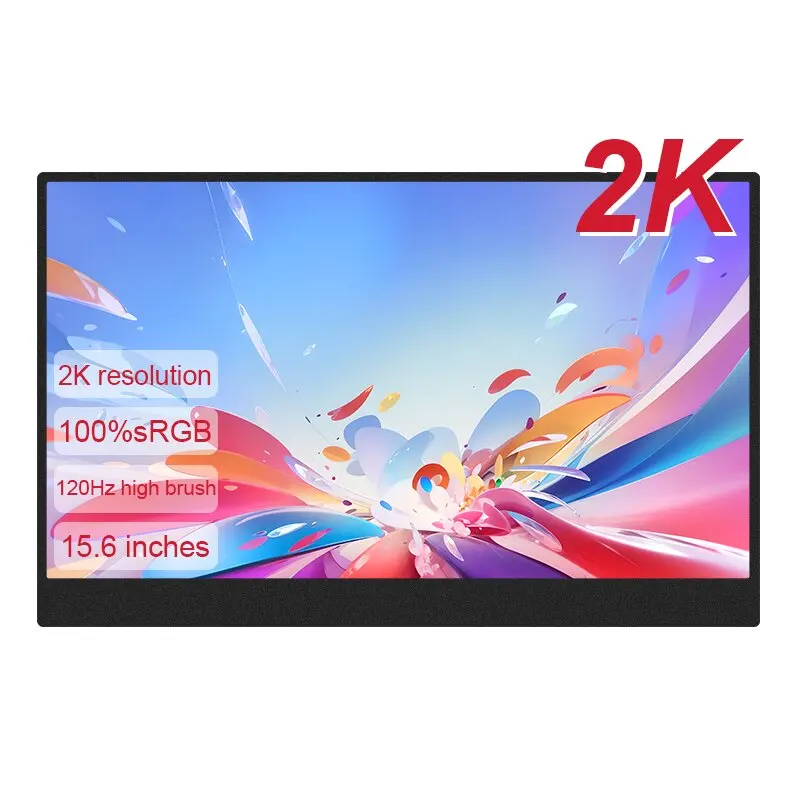 LANLIPU 15.6"120Hz 2560*1440 100%sRGB Portable Monitor Extend Gaming Display TypeC HDMI For PS4/5/Steam/Deck/Switch/PC/Mac/Phone