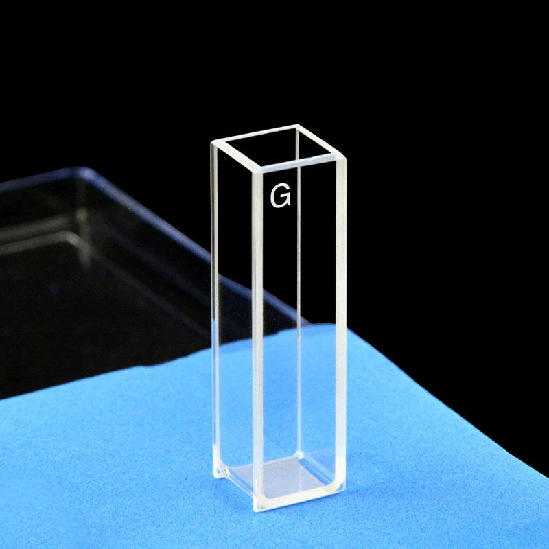 Glass fluorescence colorimetric dish 10MM four sided transparent - research specific - high transparency