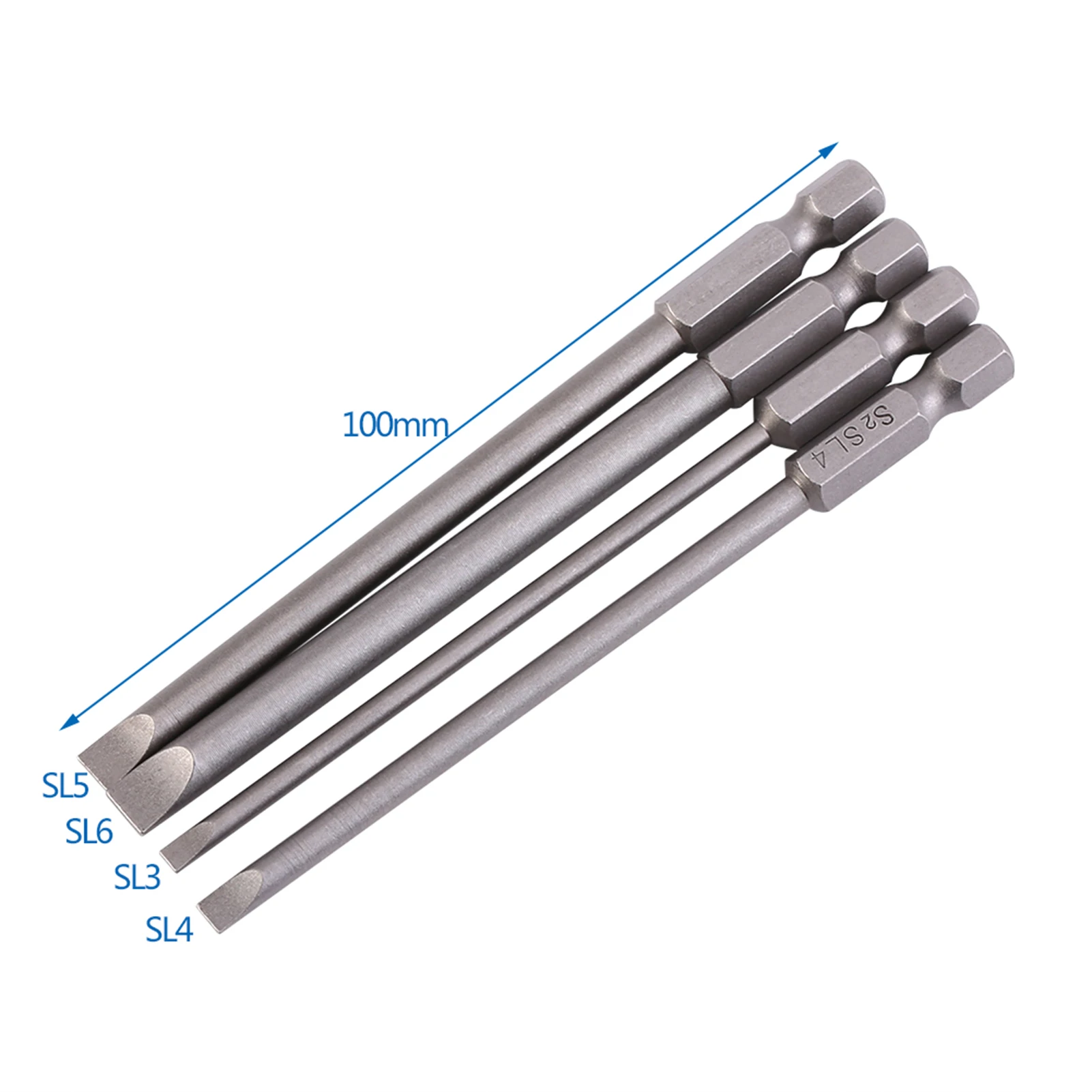 4PCS Slotted Screwdriver Set With High Quality S2 Alloy Material Excellent Workmanship And Easy To Disassemble