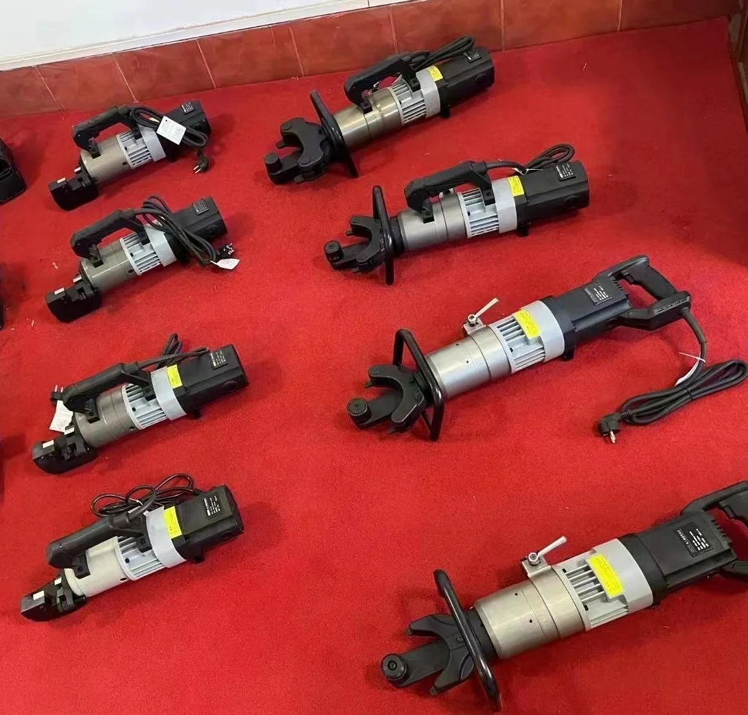 قاطع حديد التسليح الهيدروليكي 0-22 مم قضيب الطاقة الكهربائية أدوات قطع القضبان الفولاذية #1