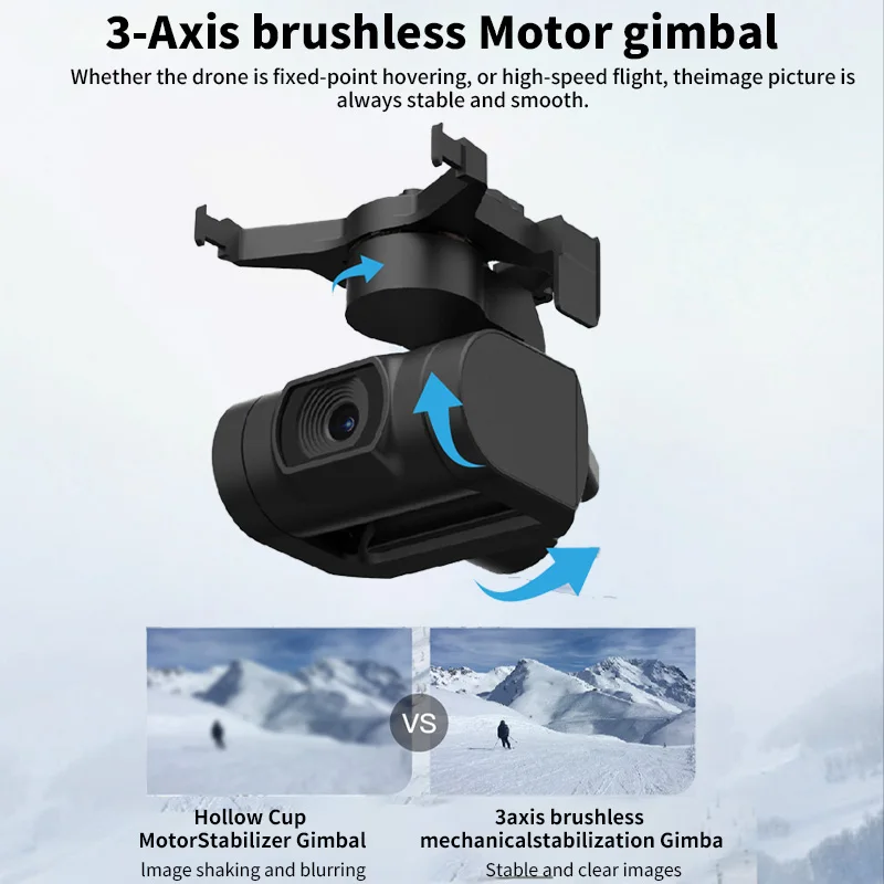 B5 Mini Drone 4K HD Camera 3-assige Gimbal Borstelloze RC Quadcopter GPS 3 KM 26 Minuten Vlucht Afstandsbediening Drones RC Helicopter