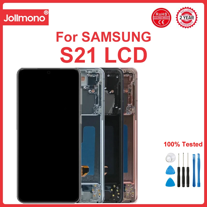 

Super AMOLED Display for Samsung Galaxy S21+ / S21 Plus G996B/DS, for Samsung Galaxy S21 G990F Lcd Display Digital Touch Screen