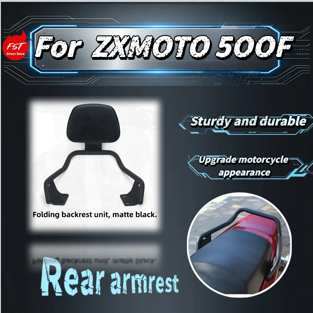 Fit ZXMOTO 500F Motorcycle One Piece Rear Handrail Rear Tail Bracket Passenger Seat Grab Bar Mod Parts