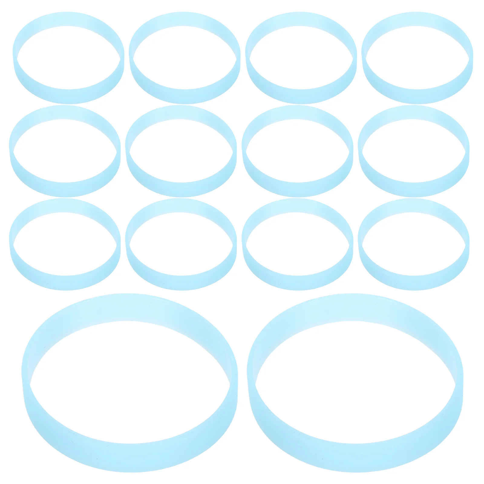 40 قطعة من الأساور الرياضية المصنوعة من السيليكون ضوء ليلي مقاوم للماء يتوهج في الظلام للرجال والنساء والأنشطة الخارجية يتوهج في الأساور الداكنة