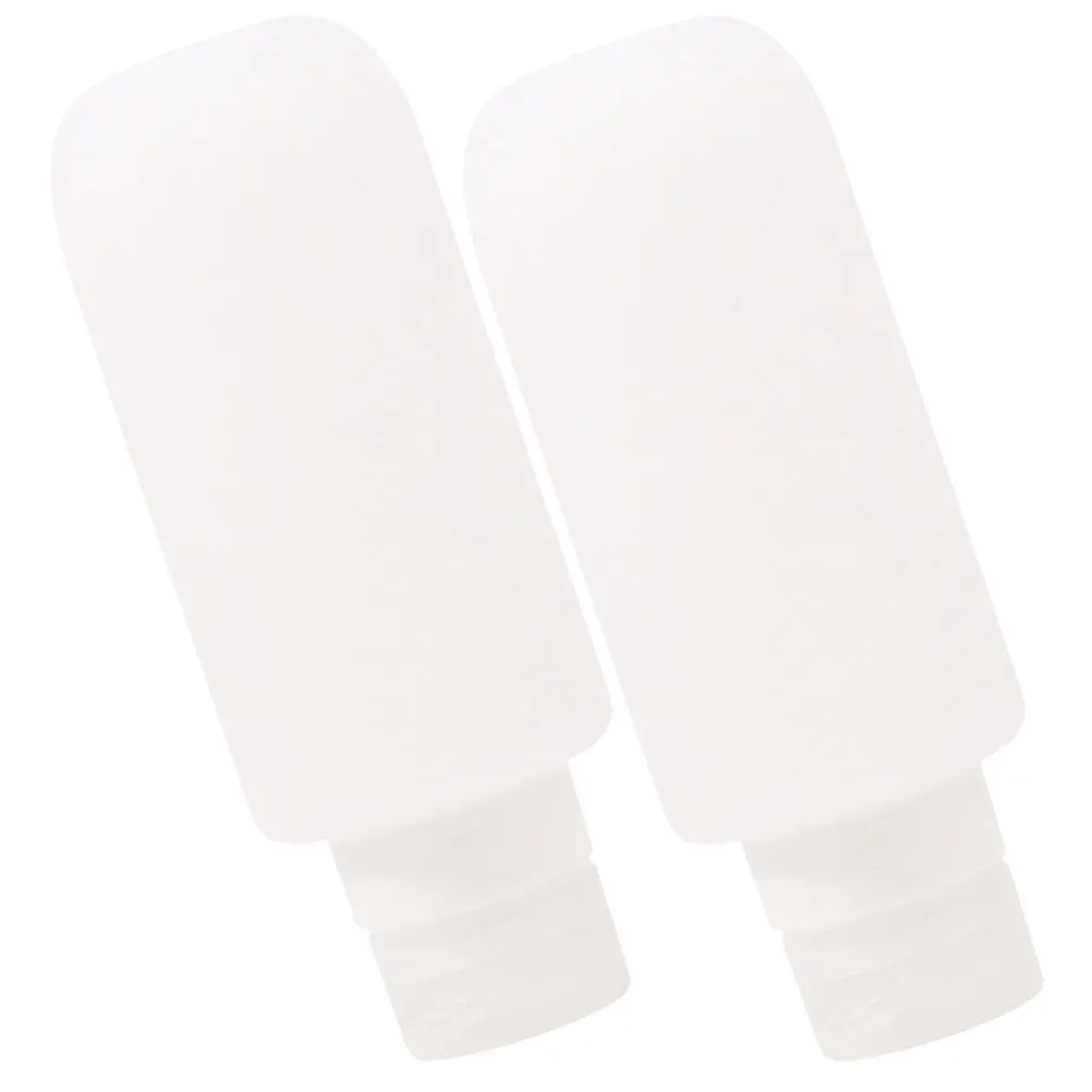 

2pcs Shampoo Shower Lotion Bottle Squeeze Water Bottles Soap Refillable Toiletry Travel Silica Gel Portable Long Term Use Fine