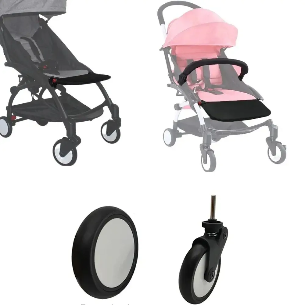 Roda dianteira e traseira de borracha para babyzenes yoyo yoya yuyu transporte infantil carrinho de bebê novos acessórios