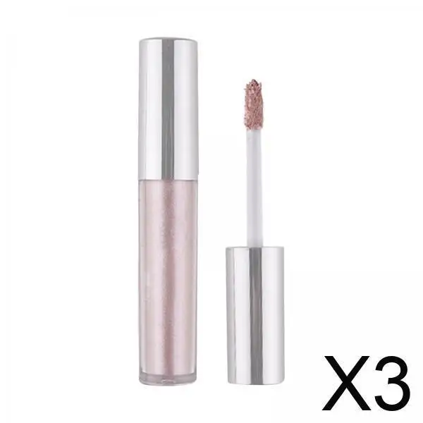 Flüssiger Glitzer-Lidschatten, schnell trocknend, schimmernde Kosmetikpalette, Make-up für Cool Tone Eyeshadow Highlighter Set