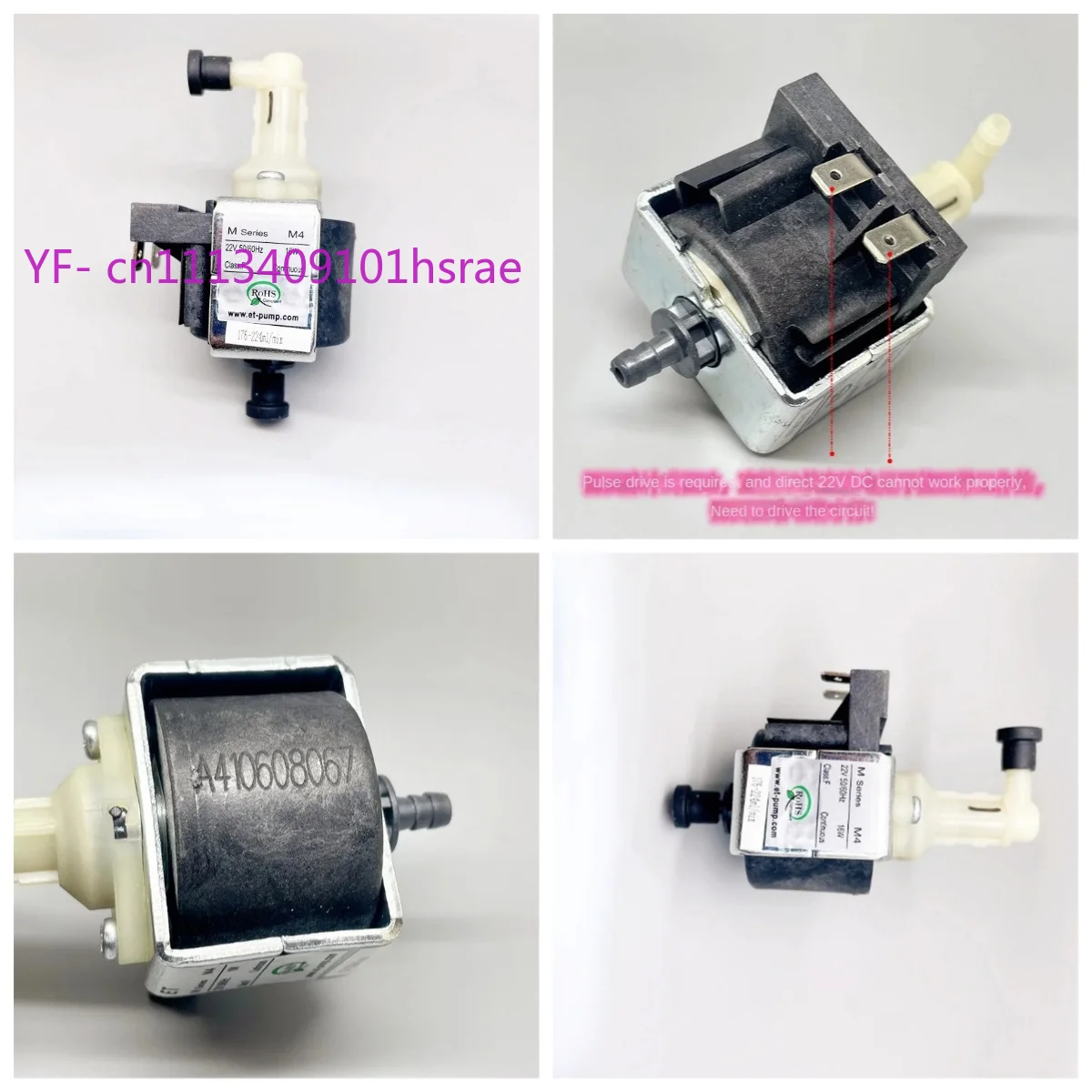 

22V 16W ET M-Series Mini Water Pump For Garment Steamer Steam Mop Floor Scrubber