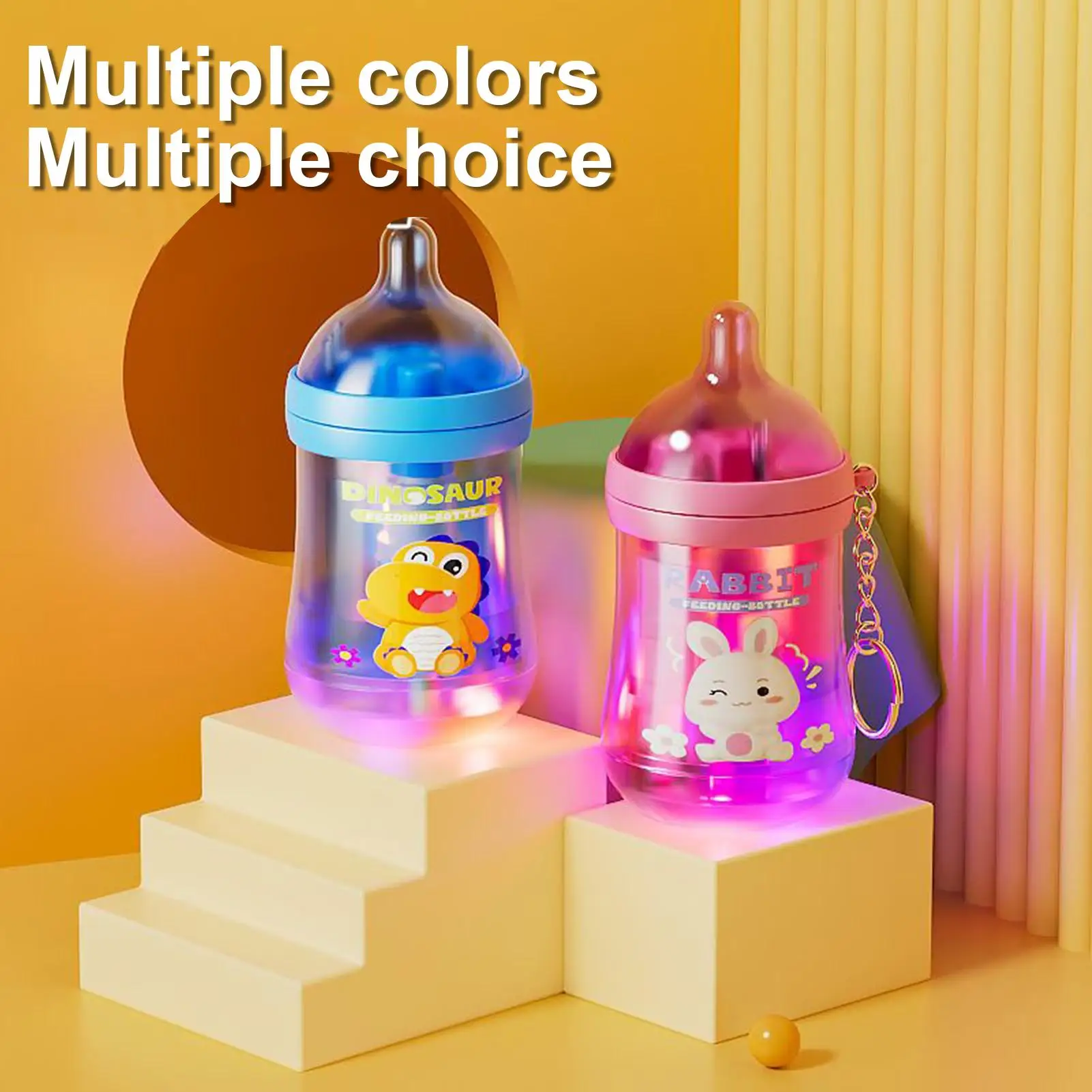 Giocattolo per ammollo d'acqua per bambini Illumina la piscina Squirter Forma di bottiglia di latte Scherzo all'aperto Giocattolo da spiaggia estivo per ragazzi Ragazze Bambini