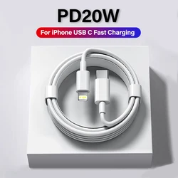 Para APPLE PD 20W Cable de carga rápida para iPhone 13 12 11 14 Pro Max Mini USB C Cable de fecha para 8 Plus XS iPad accesorios de cargador