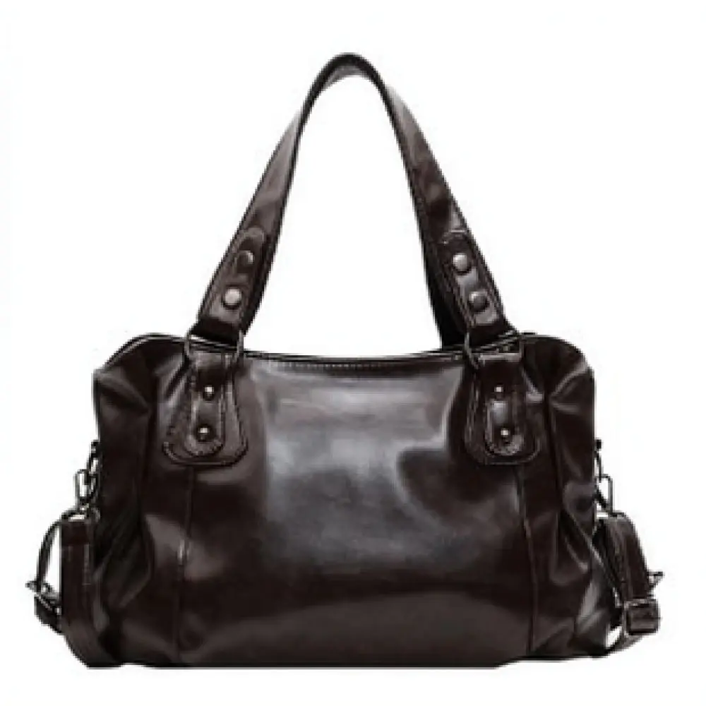 2025 Vintage Tote Bag Women Large Capacity Shoulder Handbag Pu Leather Crossbody Purse Retro Fashion Commuter Satchel