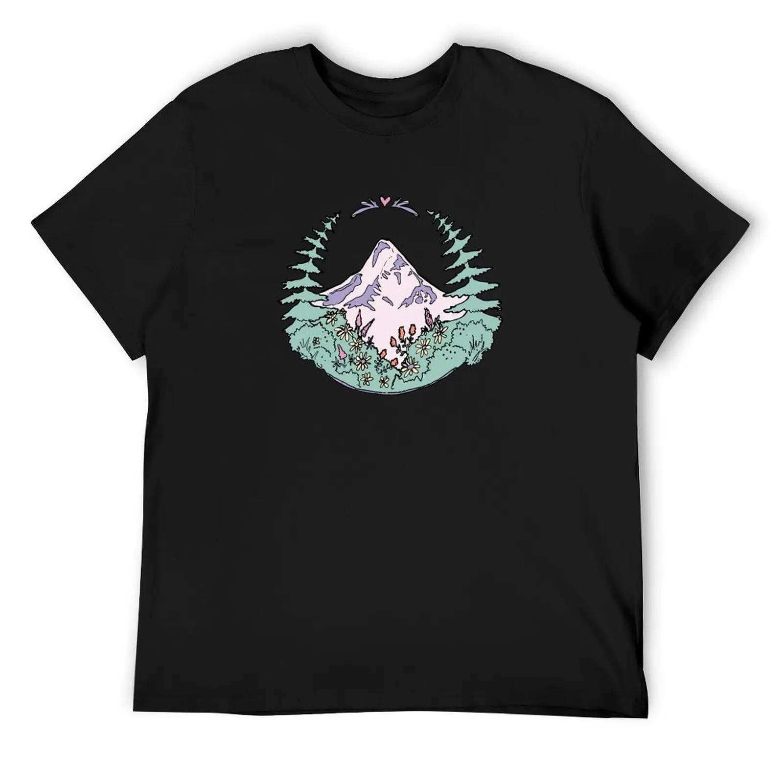 

Mt. Hood Wildflowers T-Shirt anime stuff anime clothes customs design your own men clothings