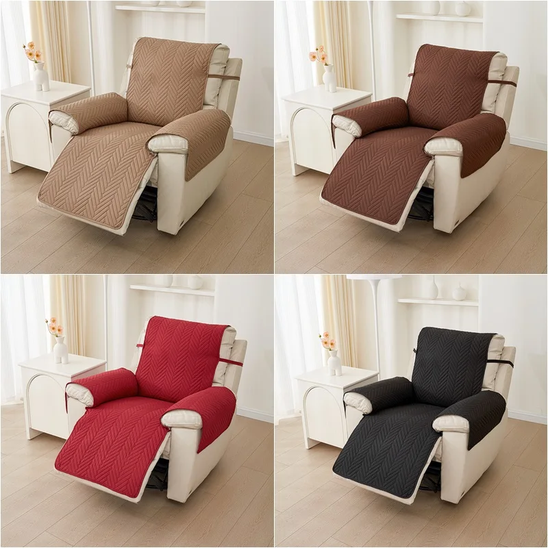 

Quilted Anti-wear Recliner Sofa Cover for Dogs Pets Kids Anti-slip Couch Cushion Slipcover Armchair Furniture Protector Washable