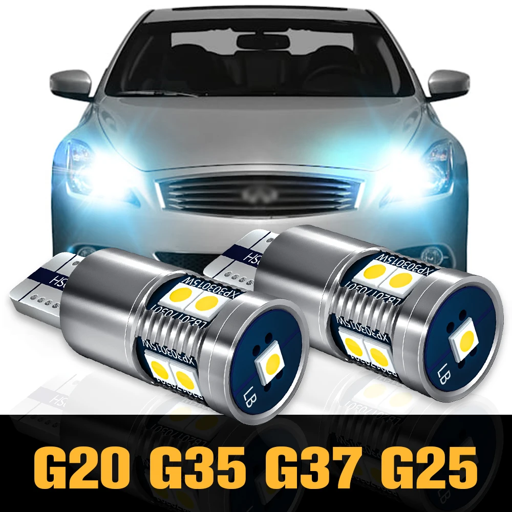 

2pcs Canbus LED Clearance Light Parking Lamp Accessories For Infiniti G20 G35 G37 G25 2005 2006 2007 2008 2009 2010 2011 2012