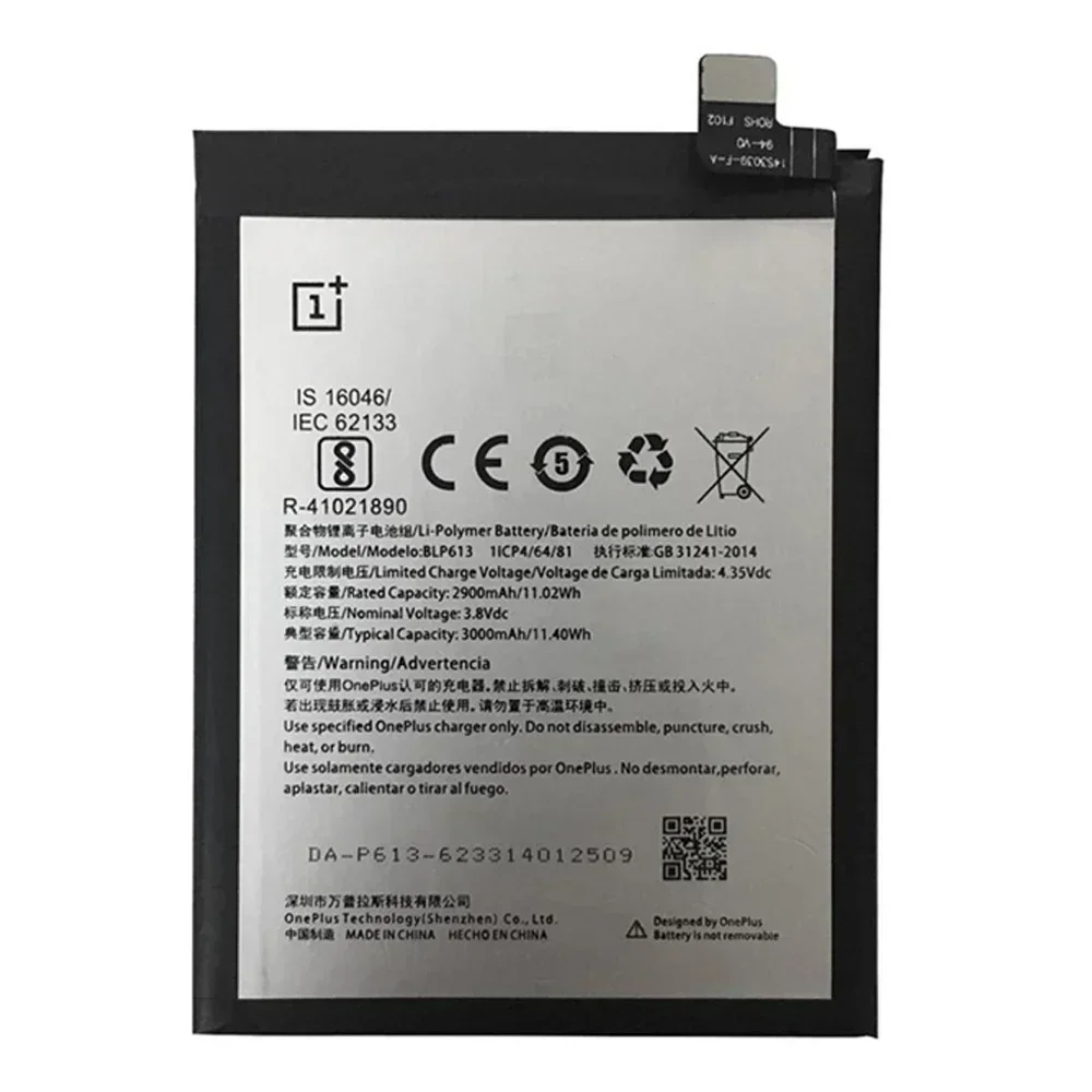 100% Original New Top quality BLP613 3000mAh Replacement Battery For OnePlus 3 One Plus 3 Three Batteries Fast Shipping