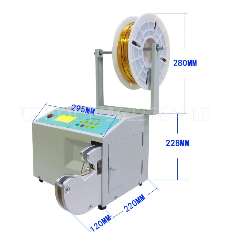 Gold Wire Tying Machine Semi-Automatic Bread Sealing Device Packing Tool Plastic Bags Film Sealer Candy Plastic Bag Tying Maker